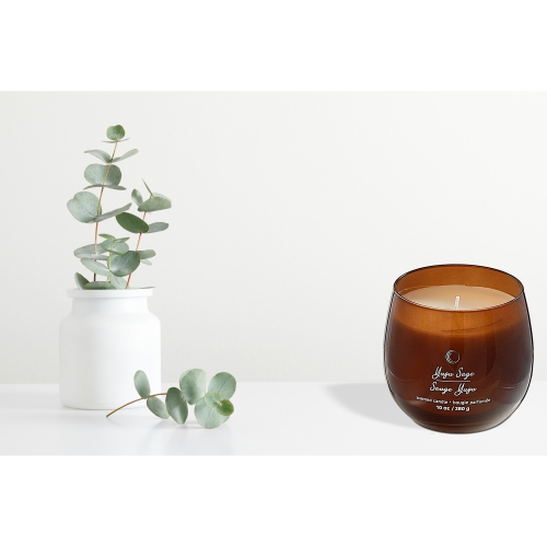 Maison Concepts 10Oz High Gloss Curved Candle Yuzu Sage
