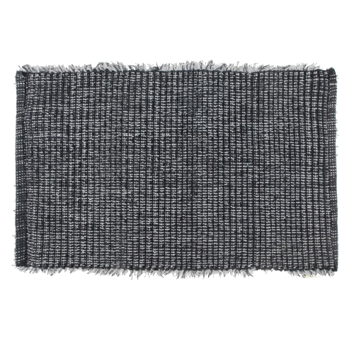Maison Concepts Cotton Loom Bath Mat Black 20X32