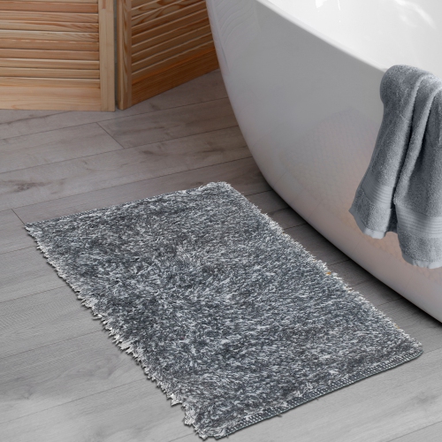 Maison Concepts Cotton Loom Bath Mat Gray 20X32