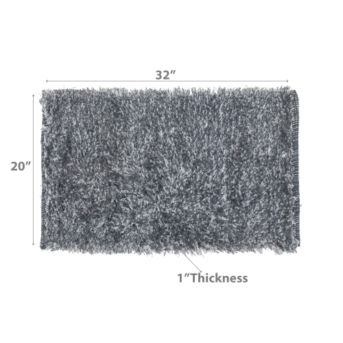 Maison Concepts Cotton Loom Bath Mat Gray 20X32