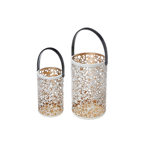 Maison Concepts Christmas Metal Cutout Lantern Set Of 2 Star