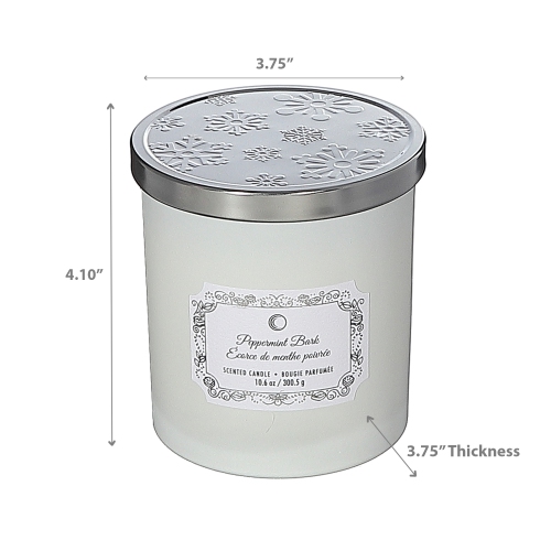 Maison Concepts Christmas 10.5Oz Jar Candle Peppermint Bark
