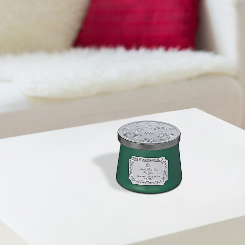 Maison Concepts Christmas 10.5Oz Taper Candle Frosted Pine Tree