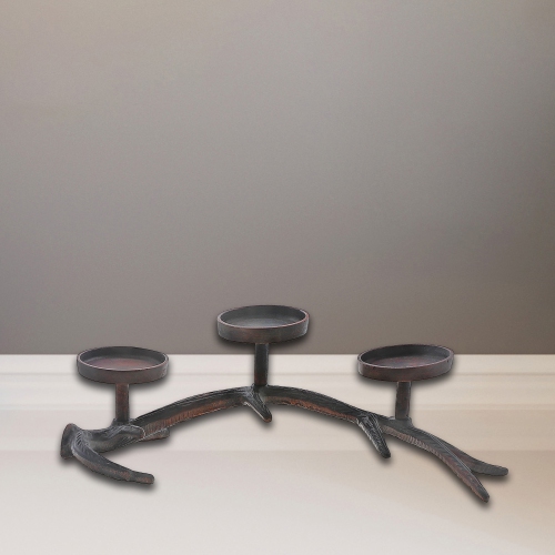 Maison Concepts Christmas Antler Stand With 3 Pillar Holder