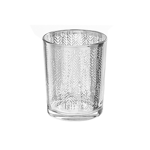 Maison Concepts Glass Votive Holder Silver Leaf
