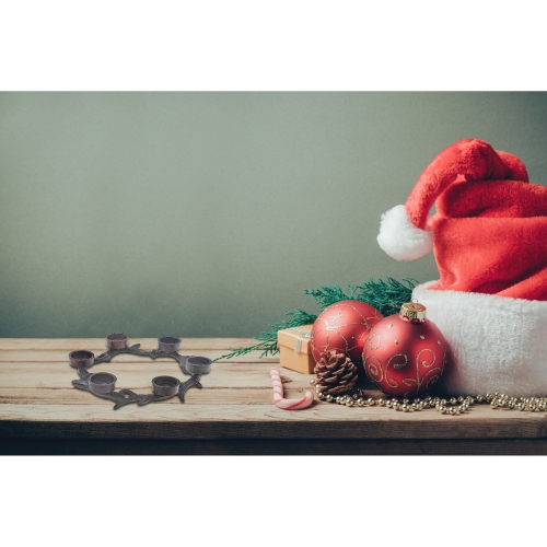 Maison Concepts Christmas Antler Wreath With 6 Tealight Holder