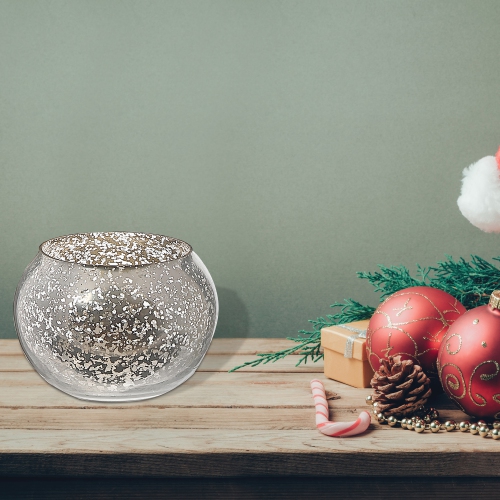 Maison Concepts Mercury Curved Tealight Holder Silver - Set of 2