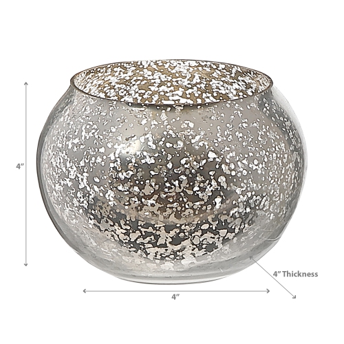 Maison Concepts Mercury Curved Tealight Holder Silver - Set of 2