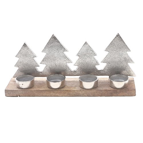 MAISON CONCEPTS  Christmas Metal Star Tree 4 Tealight Holder