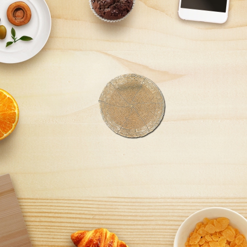 Maison Concepts Christmas Beaded Round Coaster Gold - Set of 6