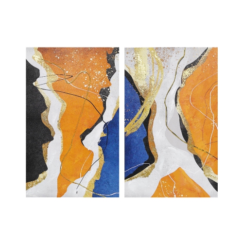 Maison Concepts Hand Painted Canvas Wall Art Canary - Set of 2