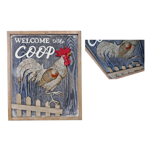 Maison Concepts Welcome To The Coop Rooster Wall Sign