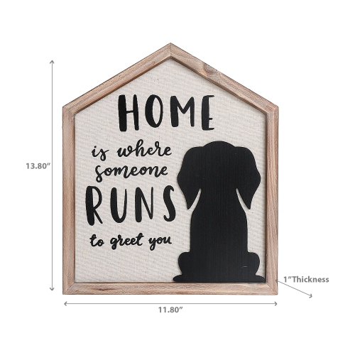 Maison Concepts Framed House Shape Dog Sign