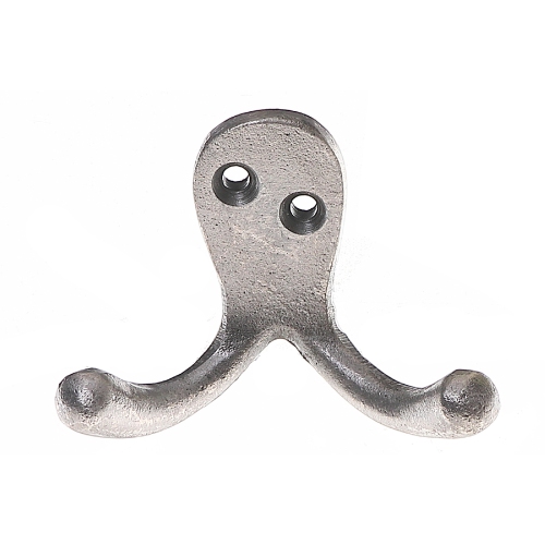 MAISON CONCEPTS  Double Prong Iron Hook Antique - Set Of 3 In Silver