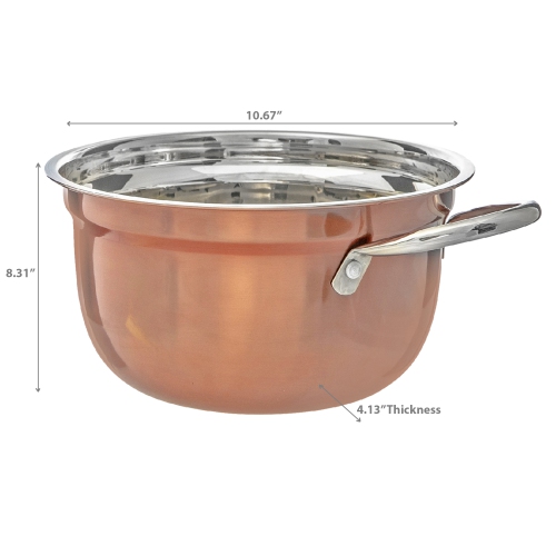 Maison concepts bol allemand avec poignée - 10,67 L × 6,81 W × 3,74 H