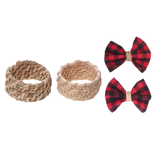 Maison Concepts Brown Jute Napkin Ring - Set of 6