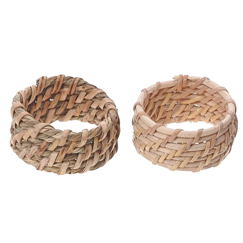 Maison Concepts Brown Jute Napkin Ring - Set of 6