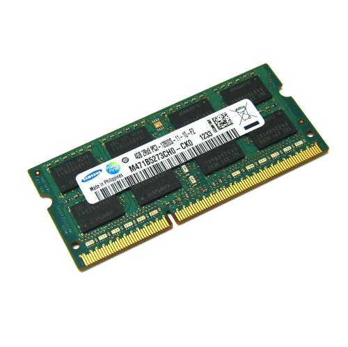 Samsung M471B5273CH0-CK0 4GB PC3-12800S-11-10-F2 1600MHz 204pin Laptop / Notebook SODIMM CL11 1.5V Non-ECC DDR3 Memory