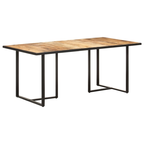 vidaXL Dining Table 70.9" Rough Mango Wood