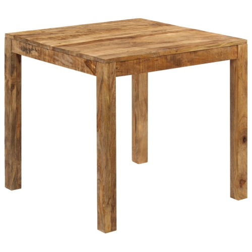 VIDAXL  Dining Table Solid Mango Wood 32.3"x31.5"x29.9"