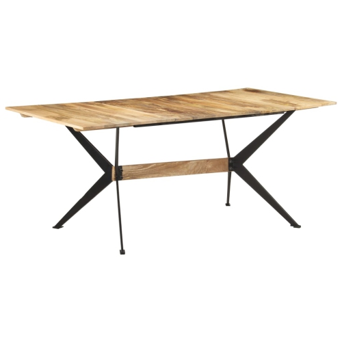 vidaXL Dining Table 180x90x76 cm Solid Mango Wood