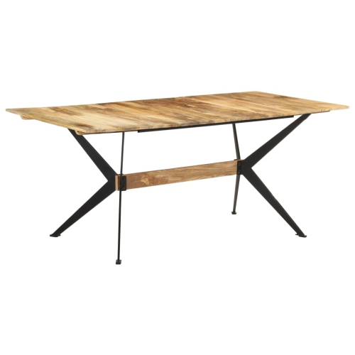 vidaXL Dining Table 180x90x76 cm Solid Mango Wood