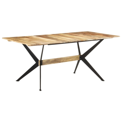 vidaXL Dining Table 180x90x76 cm Solid Mango Wood