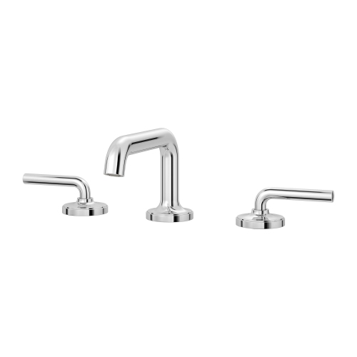 PFISTER  Tenet Polished Chrome Bathroom Faucet, 2-Handle 8-Inch Widespread Bathroom Vanity Faucet \w Push And Seal Bathroom Sink Drain, Transitional