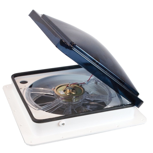 Fan-Tastic Vent 2250 Off Vent with Reverse Thermostat in White