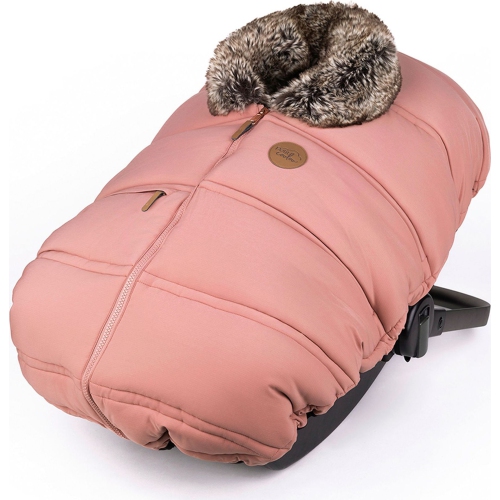 PETIT COULOU  Winter Cover for Infant Car Seats - Blush