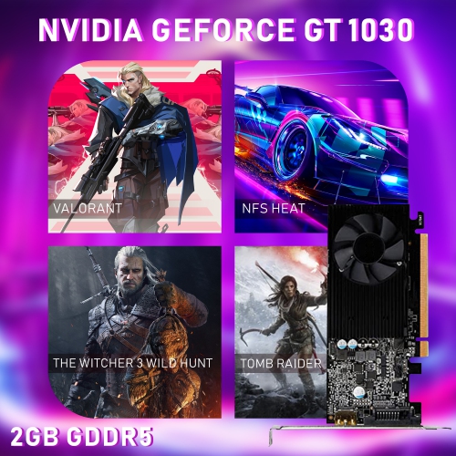 Refurbished HP ProDesk 600 G3 SFF Desktop - New Dual 22-inch FHD Monitor, Intel Core i5-6th Gen, 16GB RAM, 512GB SSD, GT 1030, Win 10 Pro, Gaming