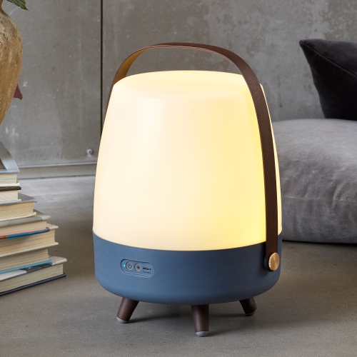 kooduu Lite-up Play Bluetooth Wireless Speaker and Portable Lamp, Ocean Blue