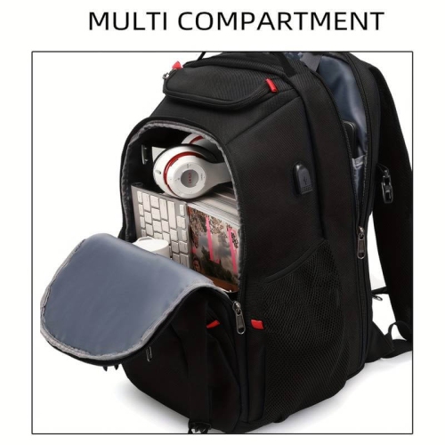 Waterproof Travel Laptop Backpack with USB Charging - Durable Business &  College Student Bag for Men & Women