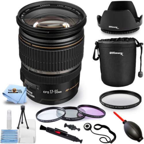 CANON  Ef-S 17-55MM F/2.8 Is Usm Zoom Lens 1242B002 - Pro Filter Kit Bundle