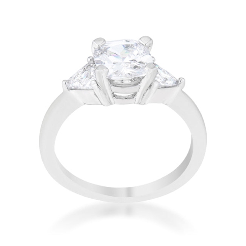 Shonda 1.8ct CZ Cushion Classic Statement Ring