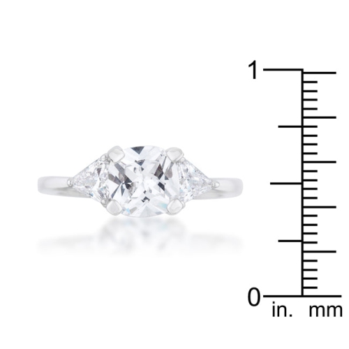 Shonda 1.8ct CZ Cushion Classic Statement Ring