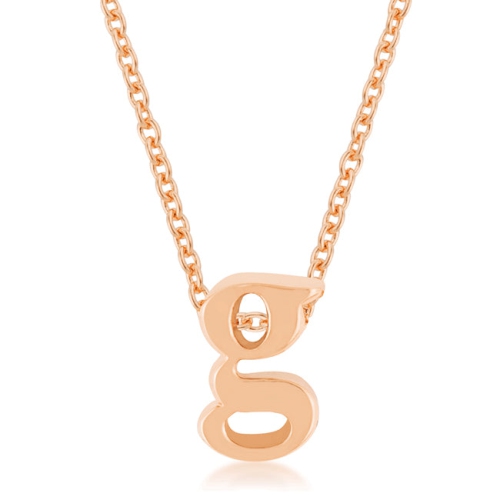 JGI  Rose Finish Initial G Pendant In Gold