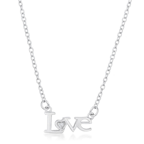 JGI  Love Script Necklace In Multicolor
