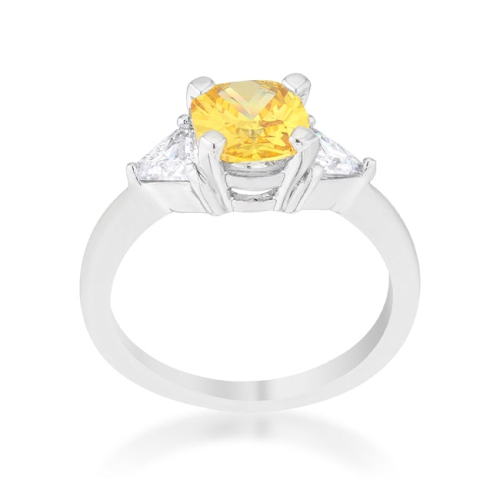 Shonda 1.8ct CZ Cushion Classic Statement Ring