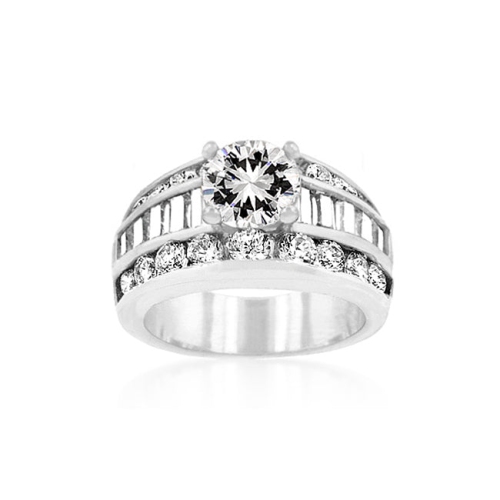 JGI  Luxurious Engagement Ring In Multicolor