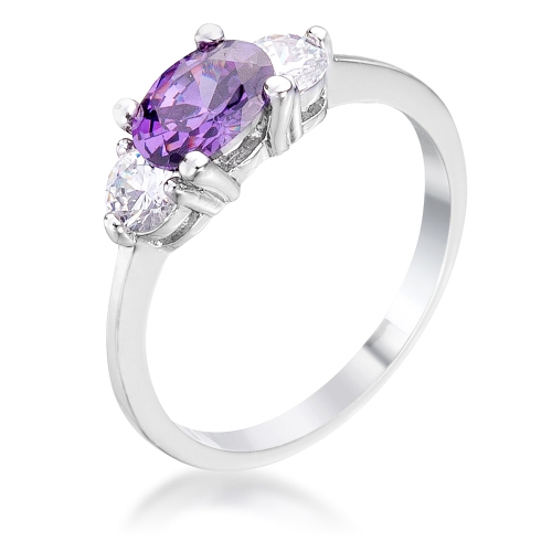 JGI  Classic Zirconia Ring In Multicolor
