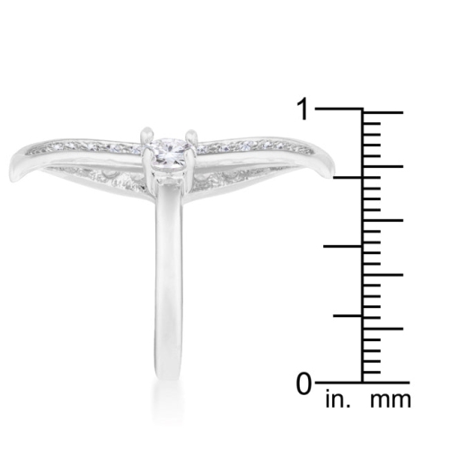 Luna .75ct CZ Delicate Ring