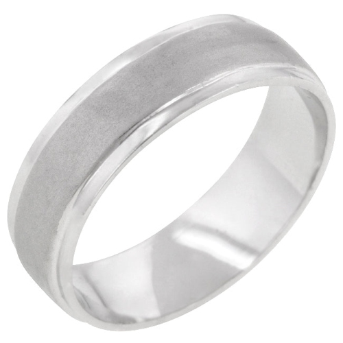 JGI  Classic Matte 6 MM Wedding Band In Multicolor