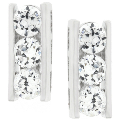 JGI  Cubic Zirconia Slate Stud Earrings In Multicolor