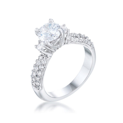 JGI  Classic Pave Bridal Ring In Multicolor