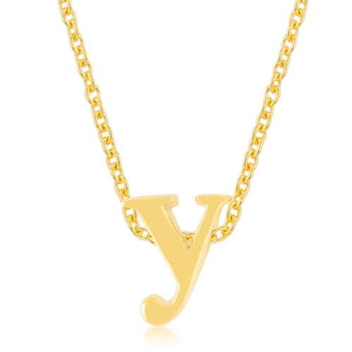 JGI  Golden Initial Y Pendant In Multicolor