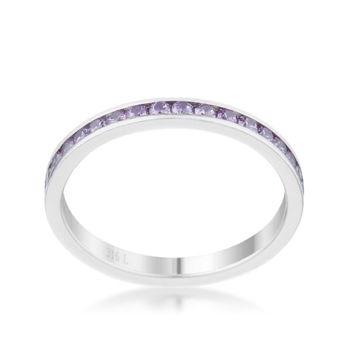 Teresa 0.5ct CZ Stainless Steel Eternity Band