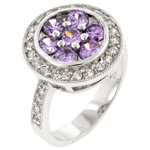 JGI  Amethyst Lily Ring In Purple