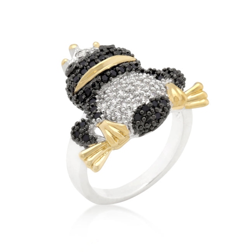 JGI  Cubic Zirconia Frog Prince Ring In Multicolor
