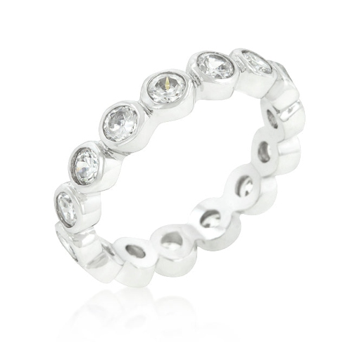 JGI  Linked Bezel Eternity Band In Multicolor